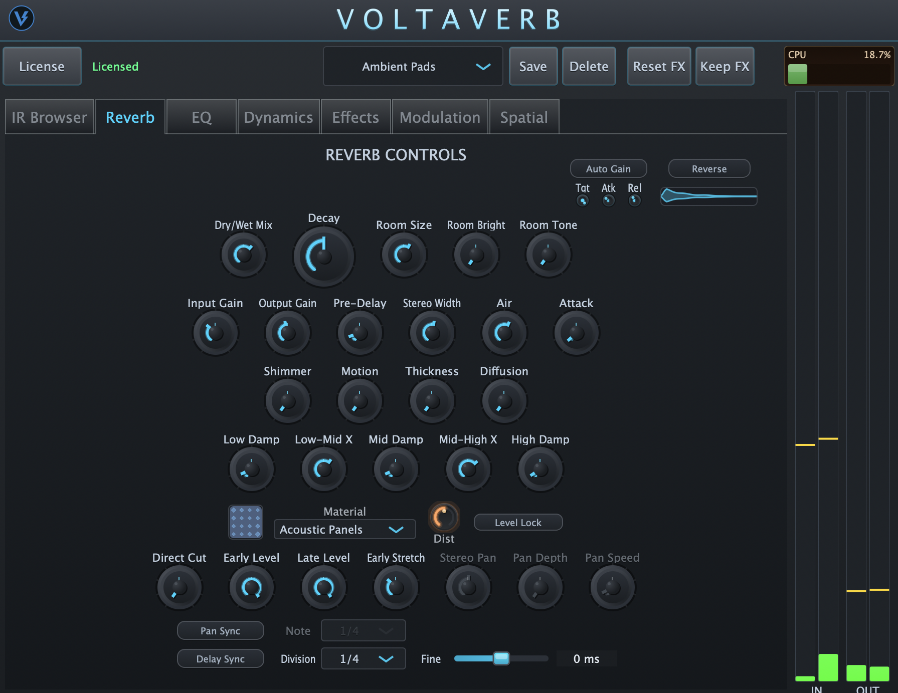 Reverb Controls